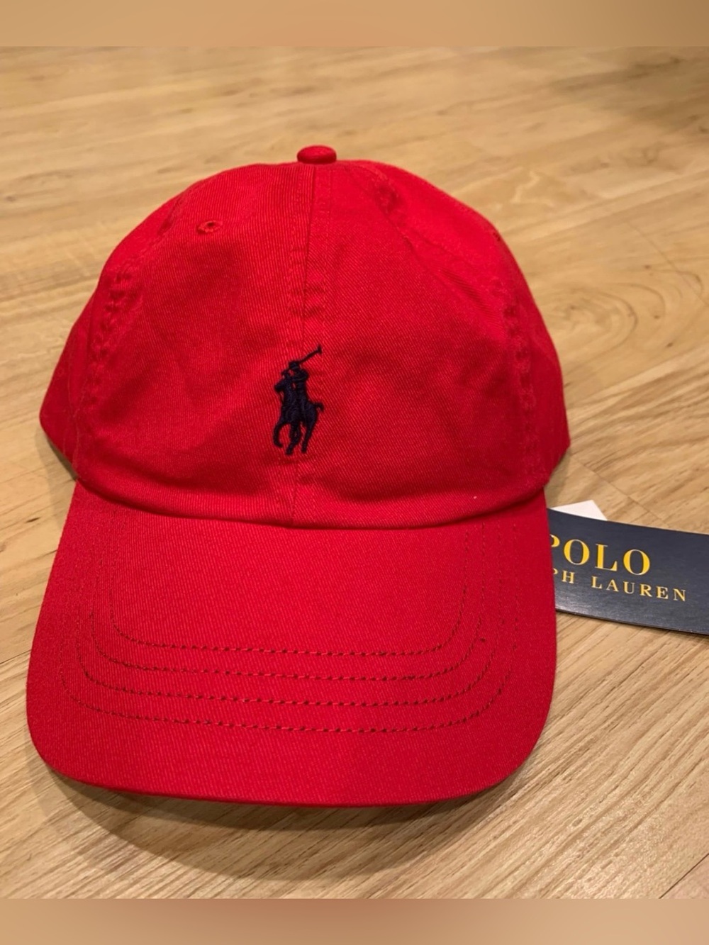 Polo Ralph Lauren Men’s Cotton Twill Baseball Cap Hat Adjustable Strap NWT Red